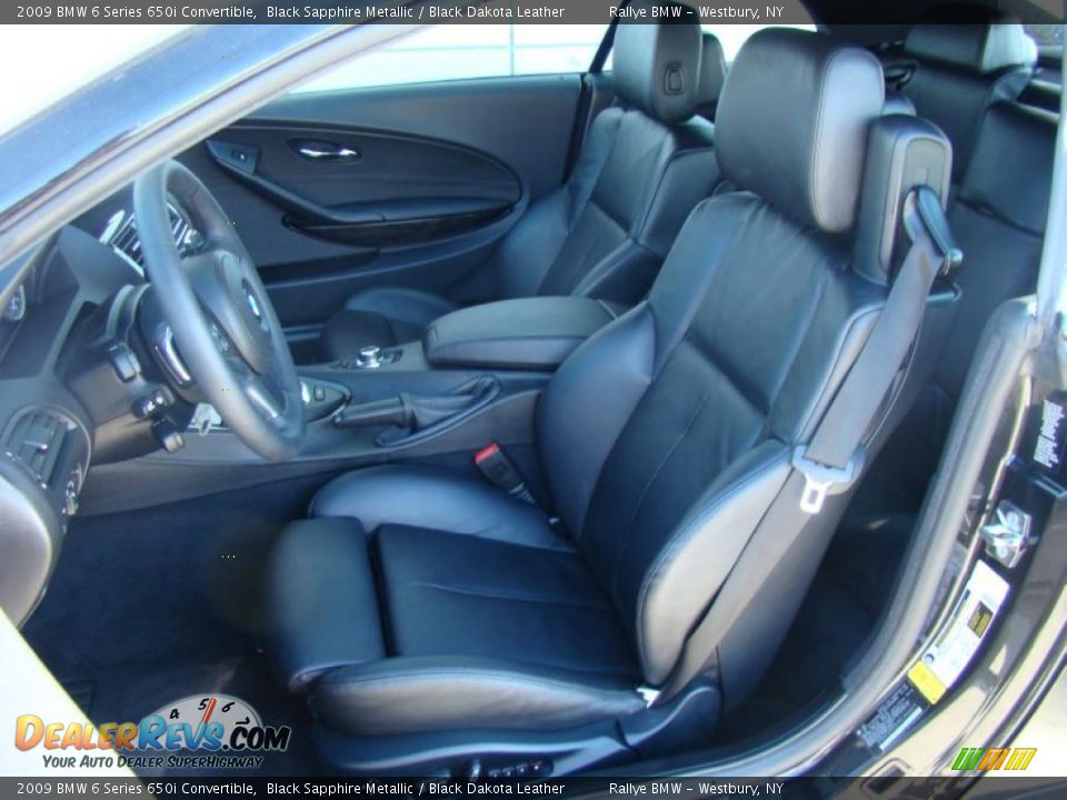2009 BMW 6 Series 650i Convertible Black Sapphire Metallic / Black Dakota Leather Photo #8