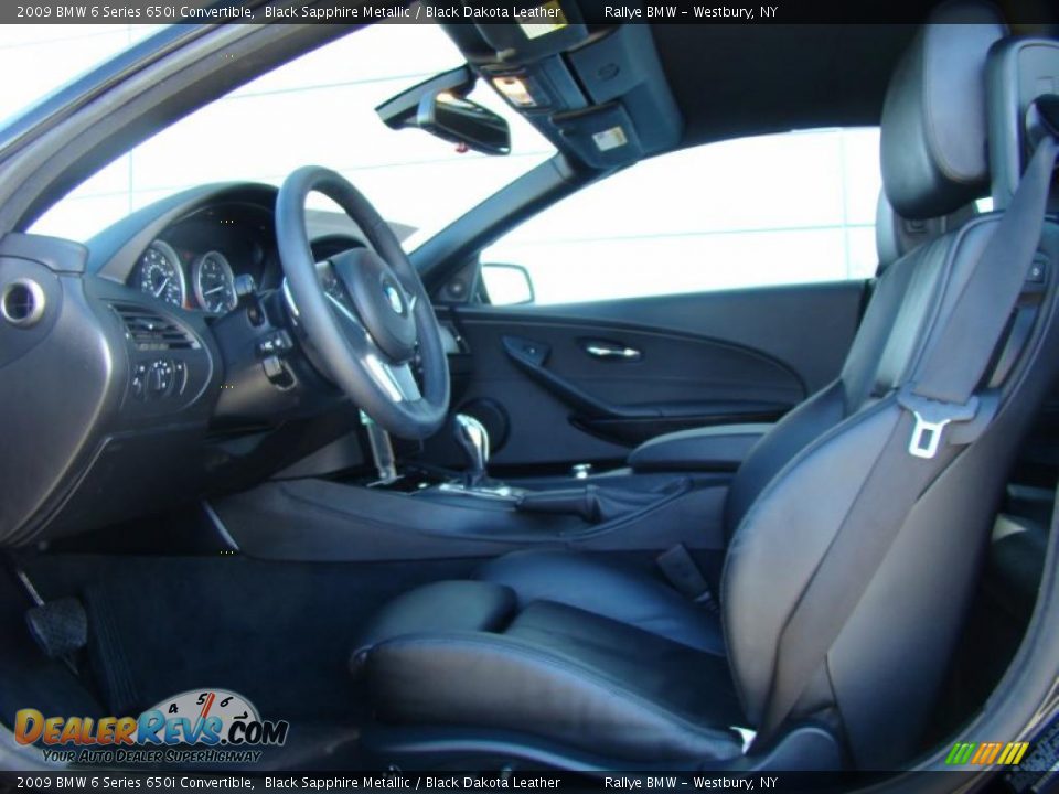 2009 BMW 6 Series 650i Convertible Black Sapphire Metallic / Black Dakota Leather Photo #9