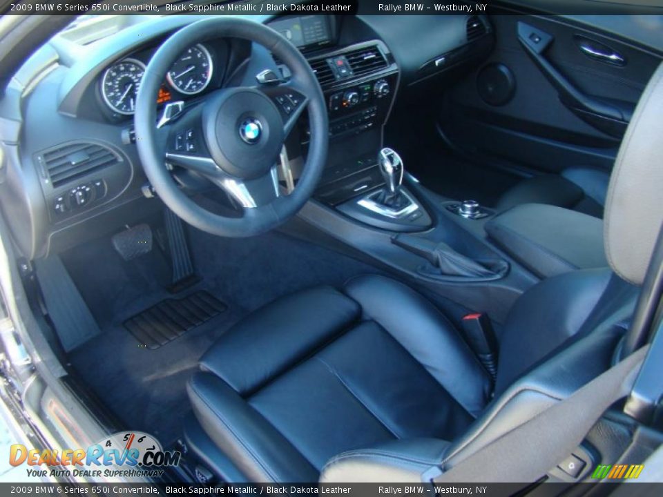 2009 BMW 6 Series 650i Convertible Black Sapphire Metallic / Black Dakota Leather Photo #10