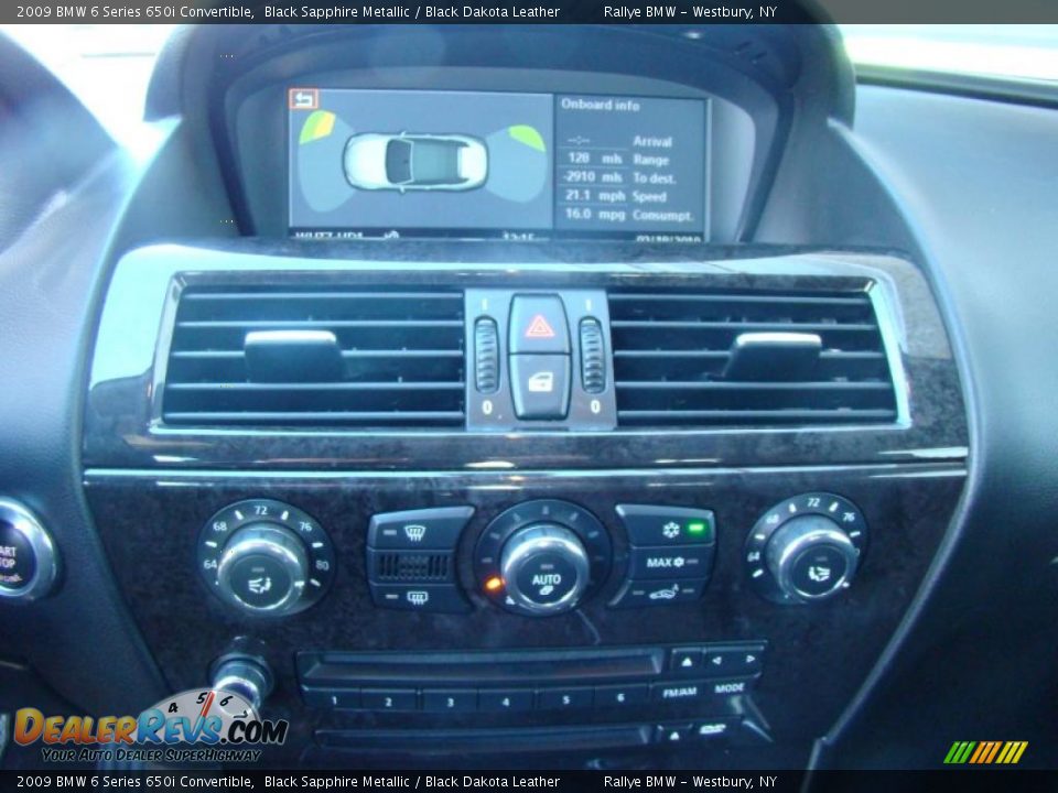 2009 BMW 6 Series 650i Convertible Black Sapphire Metallic / Black Dakota Leather Photo #12
