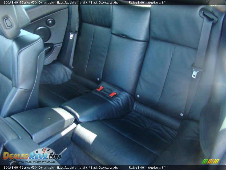 2009 BMW 6 Series 650i Convertible Black Sapphire Metallic / Black Dakota Leather Photo #14