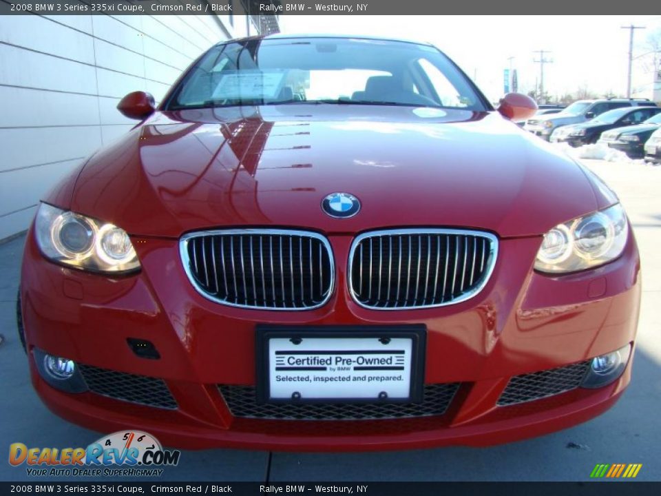 2008 BMW 3 Series 335xi Coupe Crimson Red / Black Photo #2