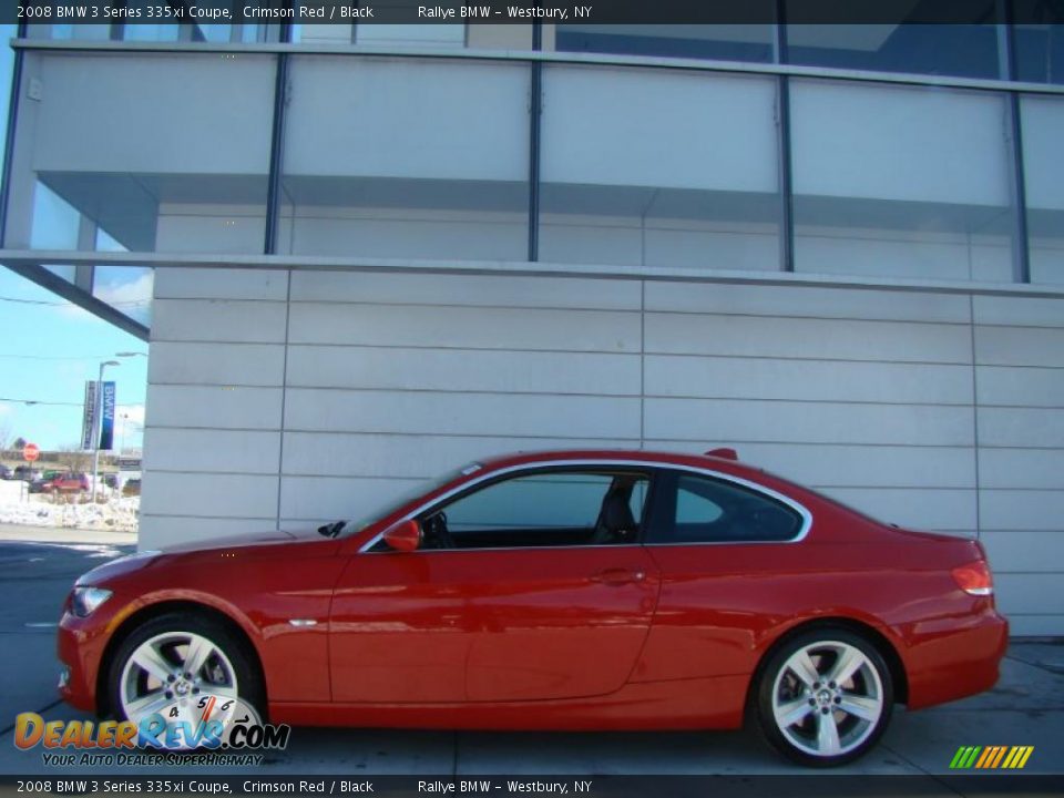 2008 BMW 3 Series 335xi Coupe Crimson Red / Black Photo #3