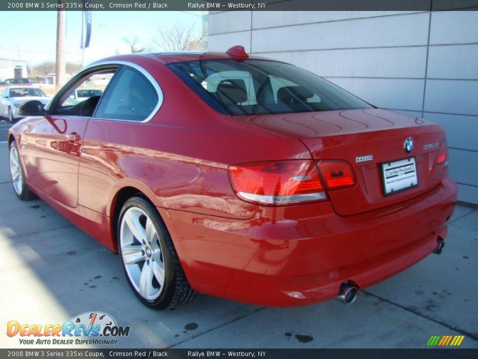 2008 BMW 3 Series 335xi Coupe Crimson Red / Black Photo #4