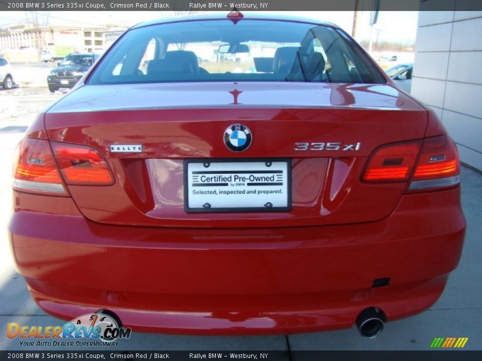 2008 BMW 3 Series 335xi Coupe Crimson Red / Black Photo #5
