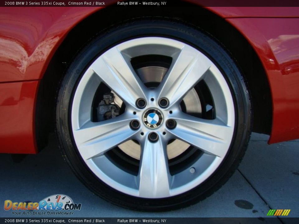 2008 BMW 3 Series 335xi Coupe Crimson Red / Black Photo #6