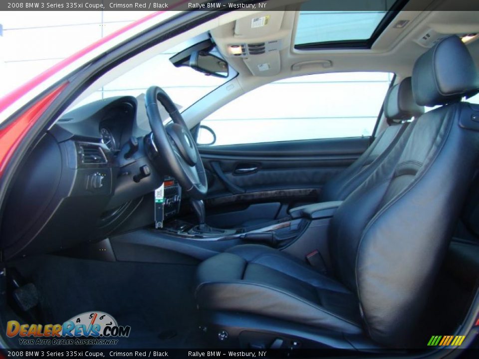2008 BMW 3 Series 335xi Coupe Crimson Red / Black Photo #9