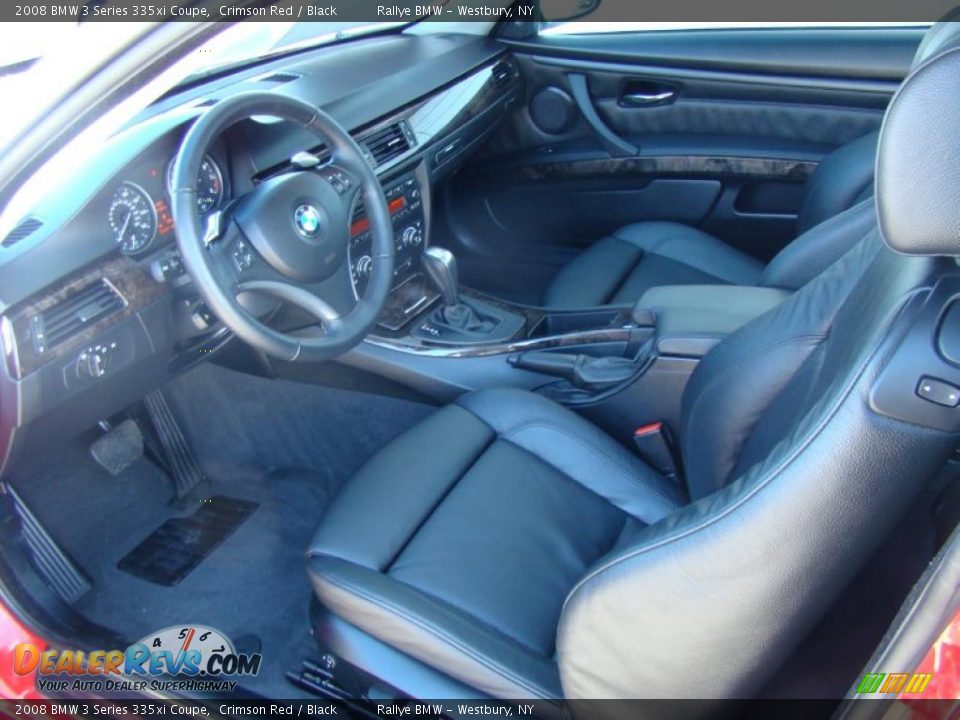 2008 BMW 3 Series 335xi Coupe Crimson Red / Black Photo #10