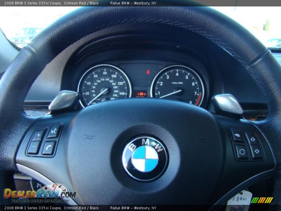2008 BMW 3 Series 335xi Coupe Crimson Red / Black Photo #11