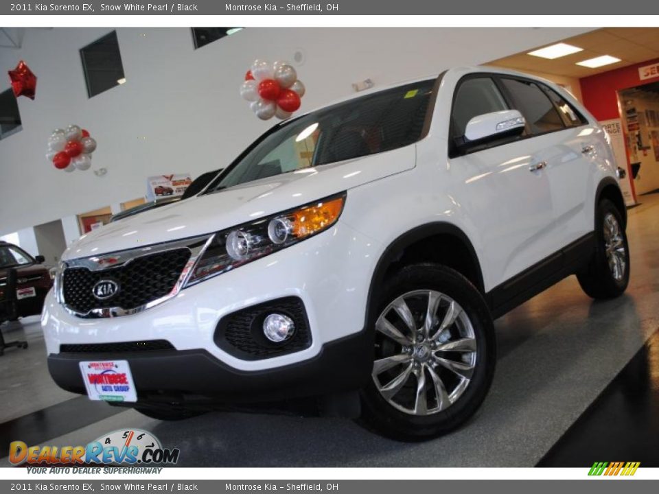 2011 Kia Sorento EX Snow White Pearl / Black Photo #2