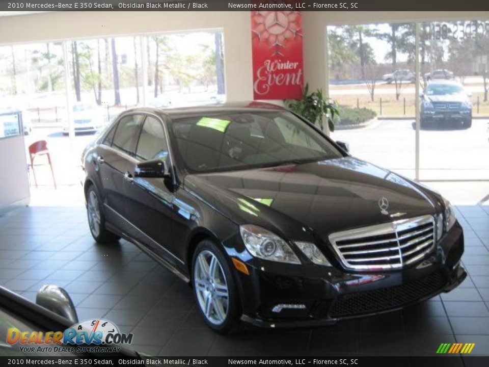 2010 Mercedes-Benz E 350 Sedan Obsidian Black Metallic / Black Photo #1