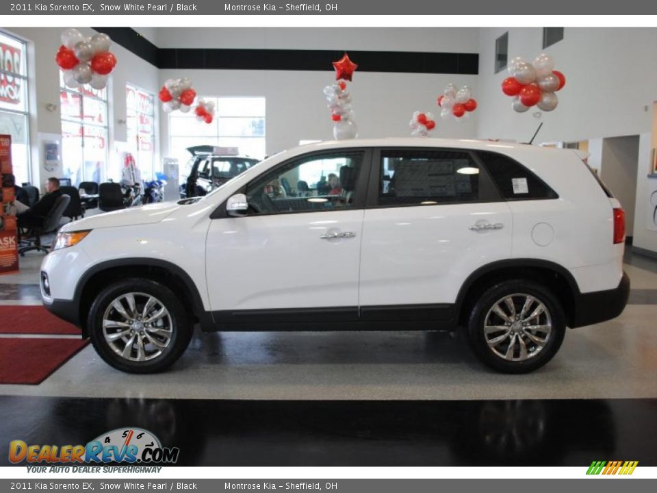2011 Kia Sorento EX Snow White Pearl / Black Photo #4
