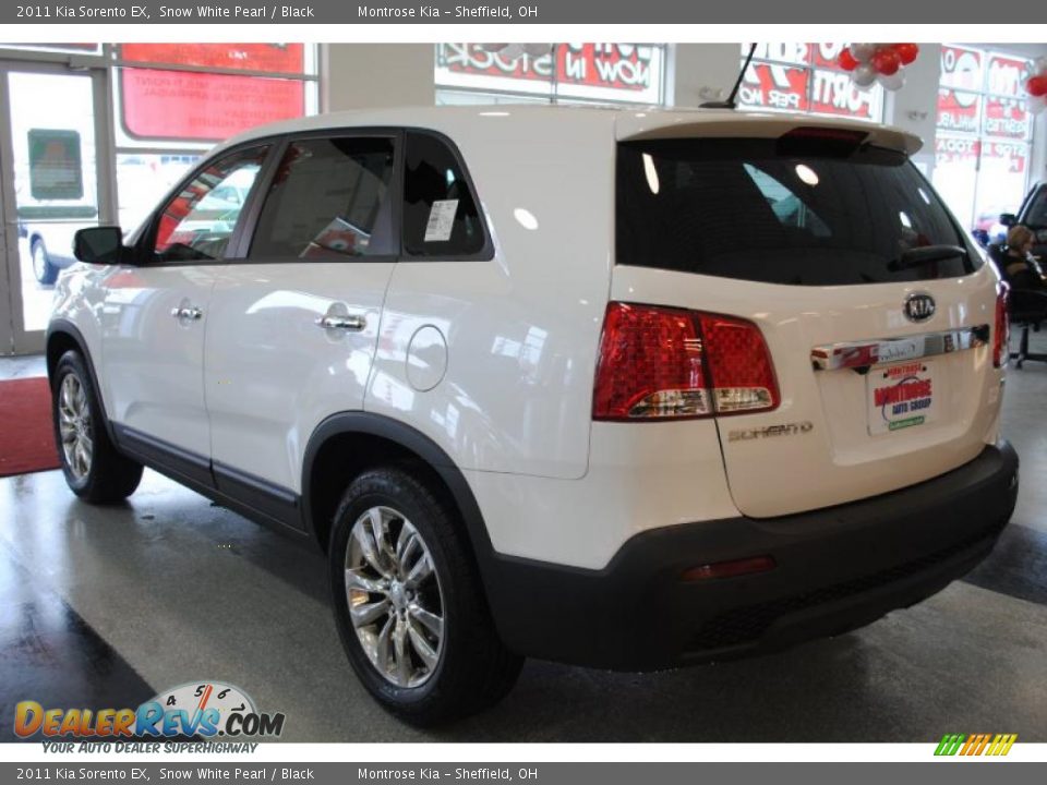 2011 Kia Sorento EX Snow White Pearl / Black Photo #5