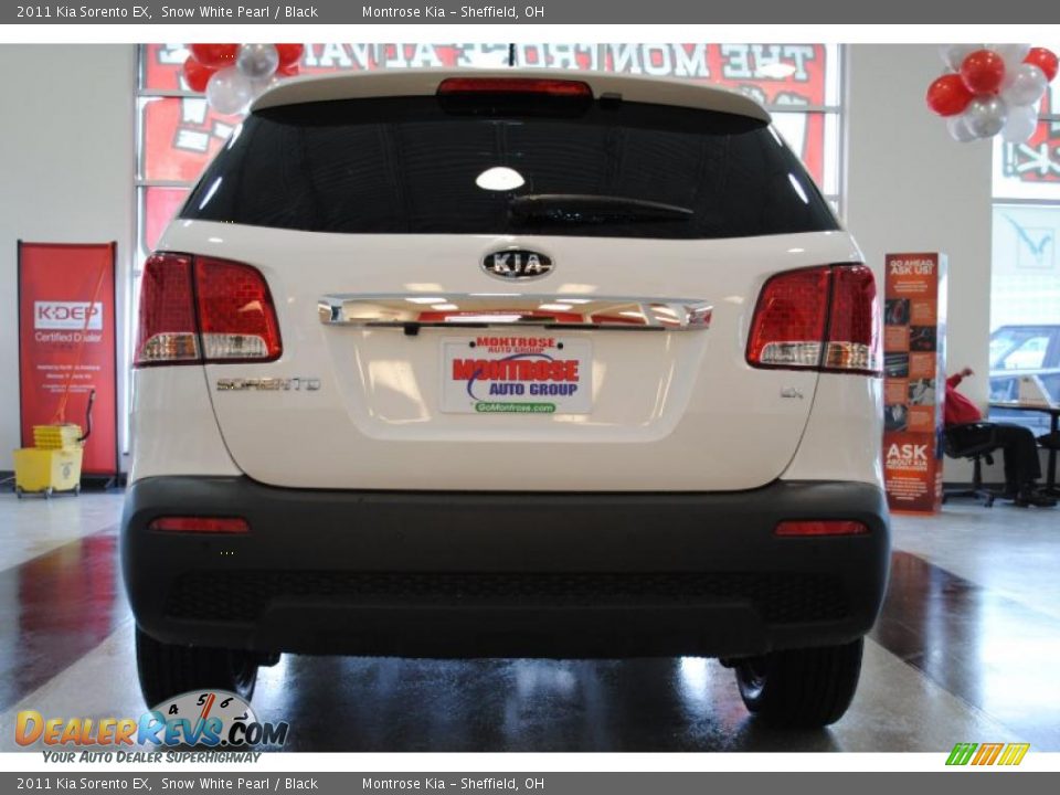 2011 Kia Sorento EX Snow White Pearl / Black Photo #7