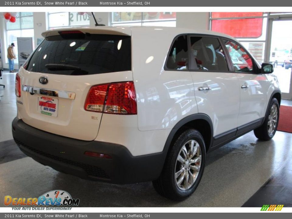 2011 Kia Sorento EX Snow White Pearl / Black Photo #8