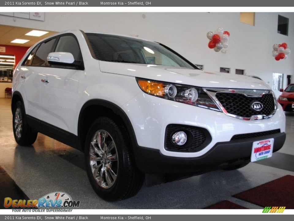 2011 Kia Sorento EX Snow White Pearl / Black Photo #10