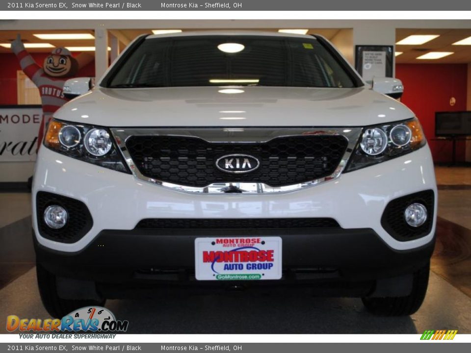 2011 Kia Sorento EX Snow White Pearl / Black Photo #12