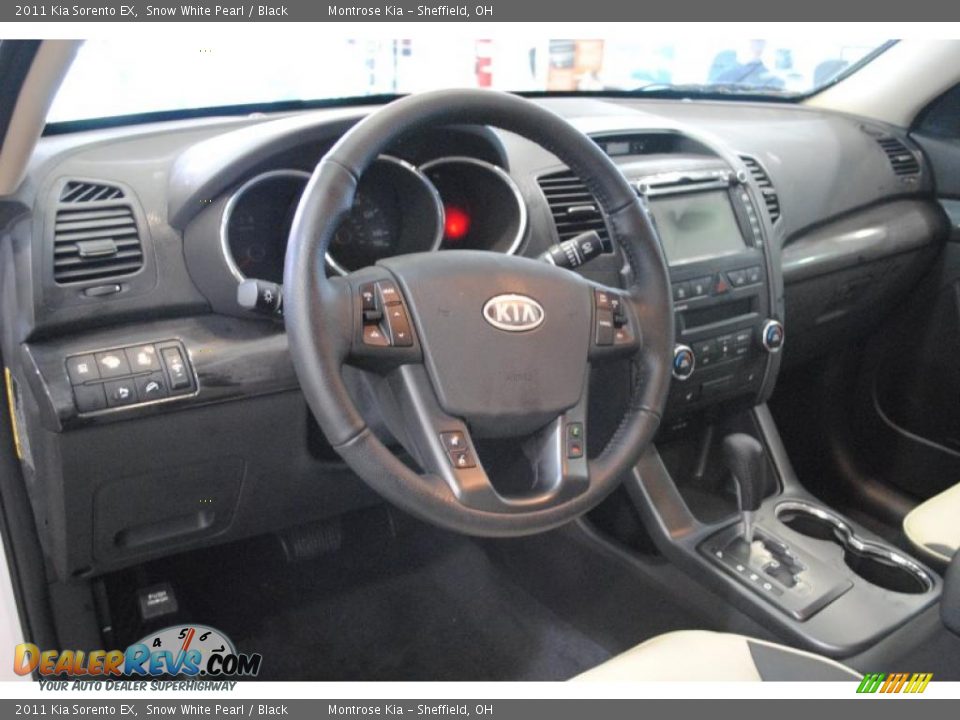 2011 Kia Sorento EX Snow White Pearl / Black Photo #14