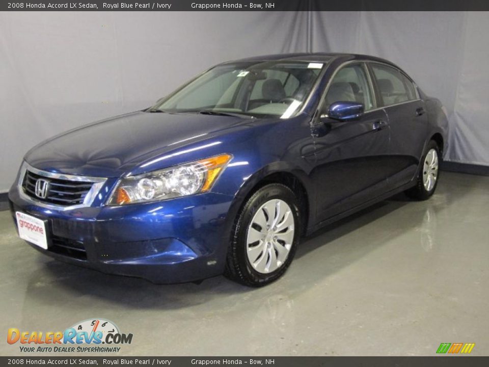 2008 Honda Accord LX Sedan Royal Blue Pearl / Ivory Photo #1