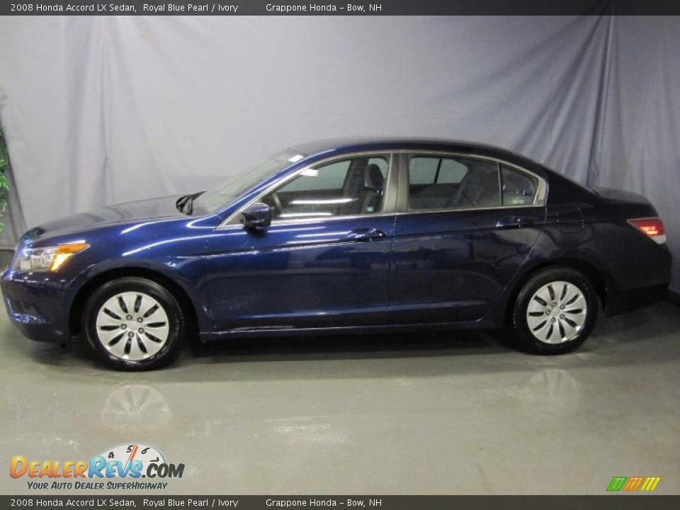 2008 Honda Accord LX Sedan Royal Blue Pearl / Ivory Photo #2