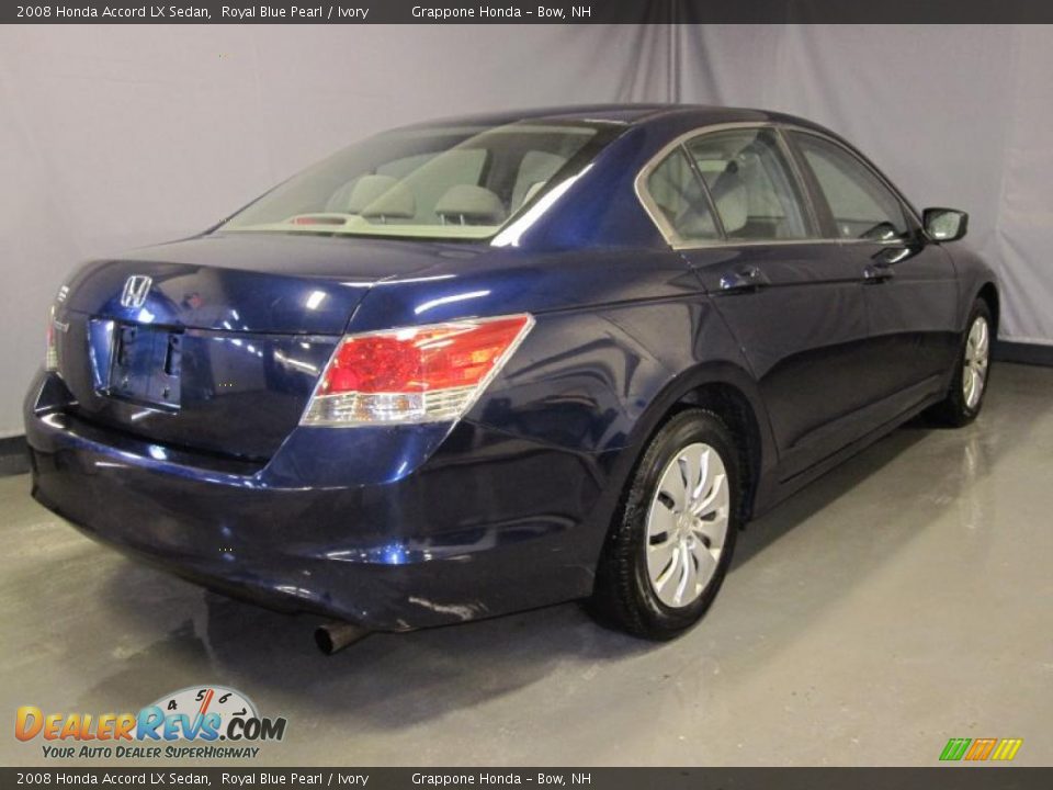 2008 Honda Accord LX Sedan Royal Blue Pearl / Ivory Photo #3