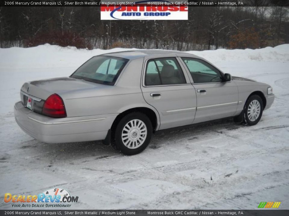 2006 Mercury Grand Marquis LS Silver Birch Metallic / Medium Light Stone Photo #2