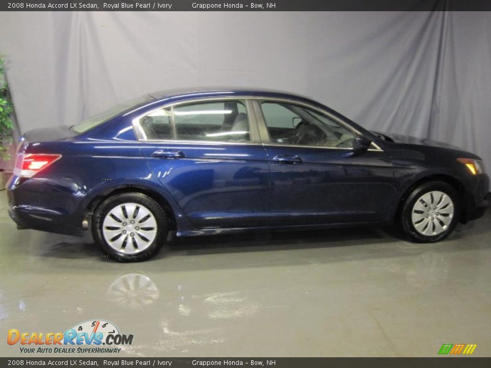 2008 Honda Accord LX Sedan Royal Blue Pearl / Ivory Photo #4