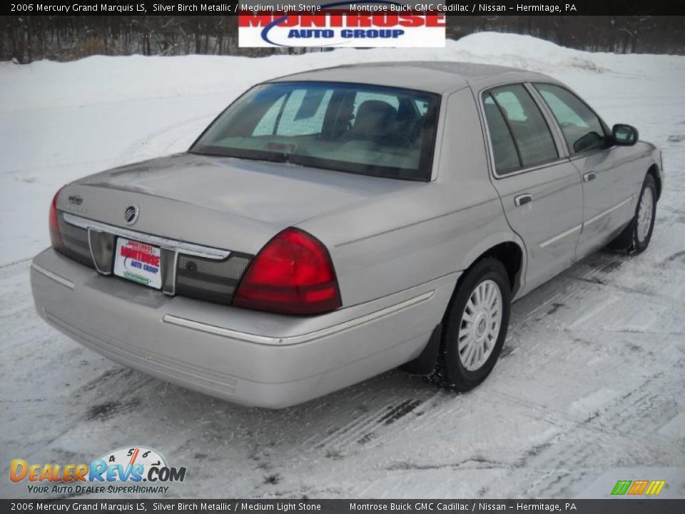 2006 Mercury Grand Marquis LS Silver Birch Metallic / Medium Light Stone Photo #3