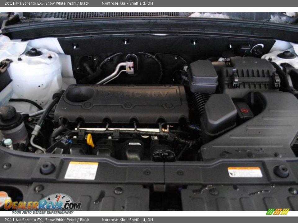 2011 Kia Sorento EX Snow White Pearl / Black Photo #25