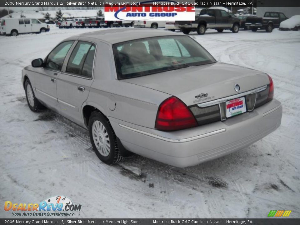 2006 Mercury Grand Marquis LS Silver Birch Metallic / Medium Light Stone Photo #5