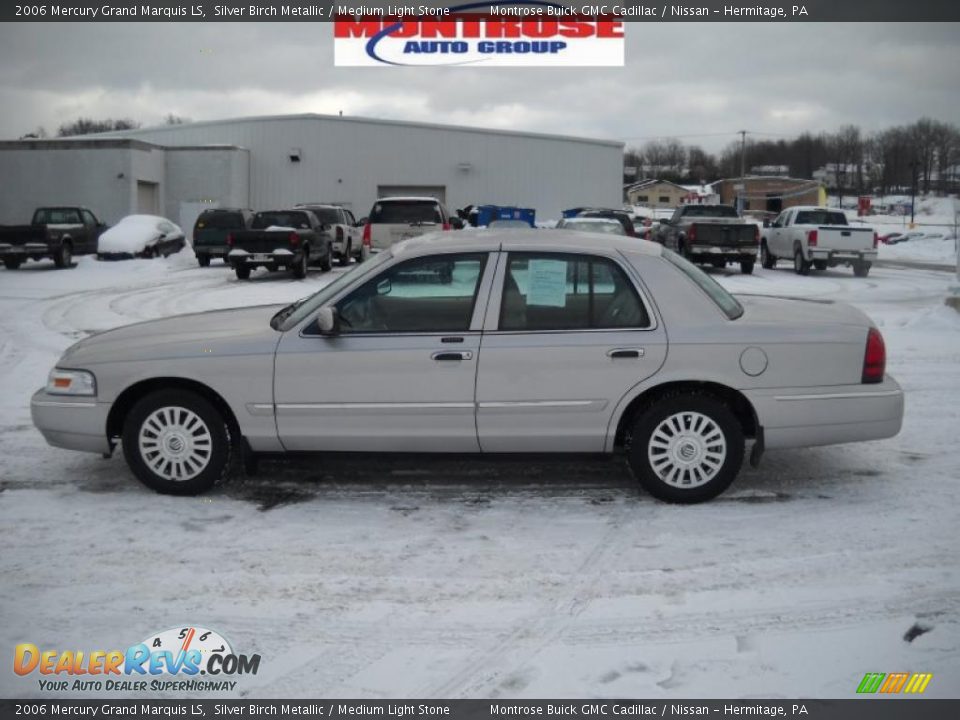 2006 Mercury Grand Marquis LS Silver Birch Metallic / Medium Light Stone Photo #7