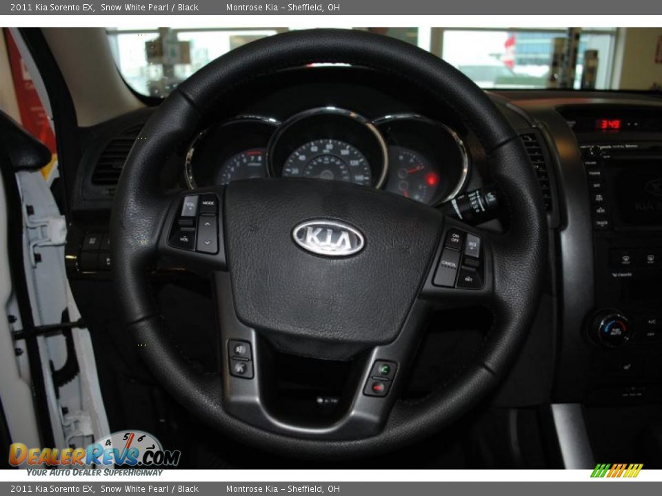 2011 Kia Sorento EX Snow White Pearl / Black Photo #31