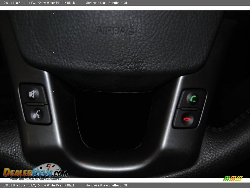 2011 Kia Sorento EX Snow White Pearl / Black Photo #33