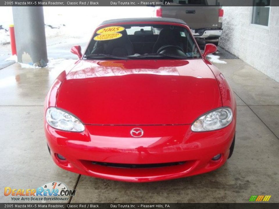 2005 Mazda MX-5 Miata Roadster Classic Red / Black Photo #6