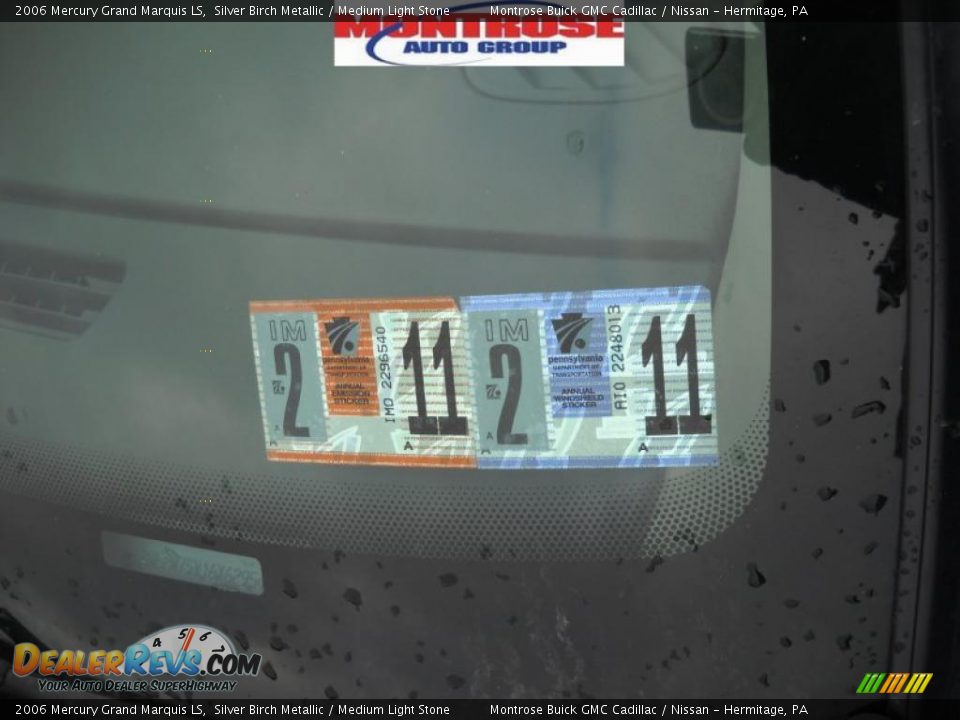 2006 Mercury Grand Marquis LS Silver Birch Metallic / Medium Light Stone Photo #16