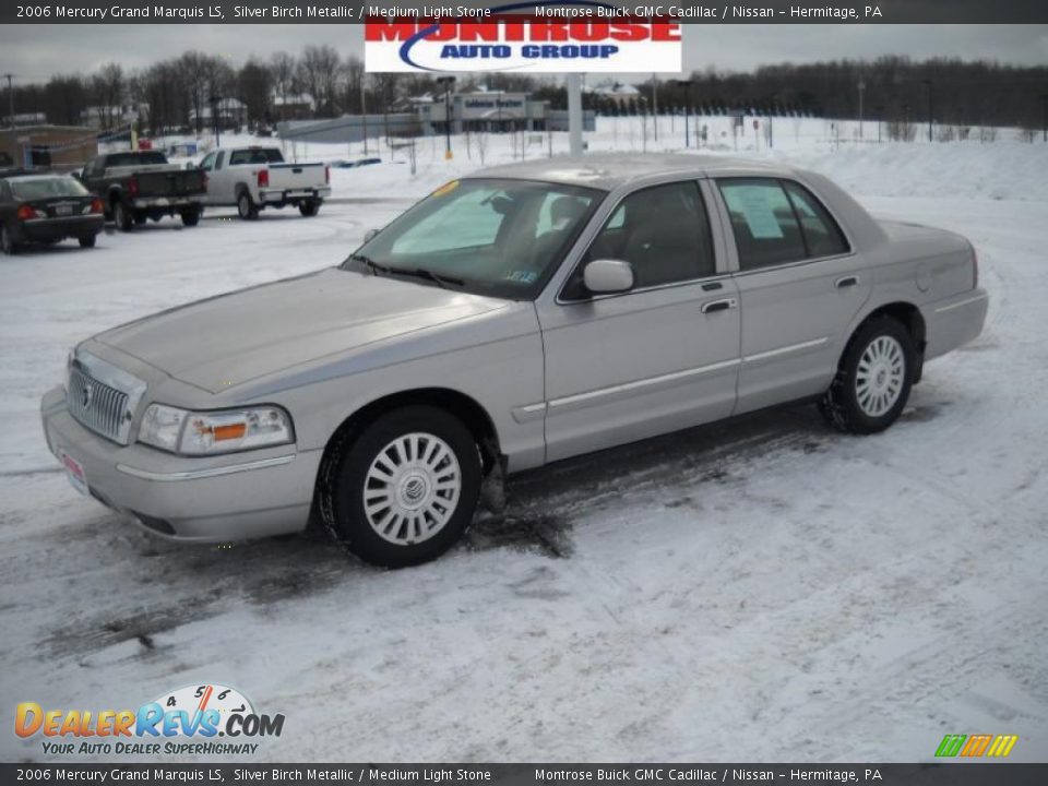 2006 Mercury Grand Marquis LS Silver Birch Metallic / Medium Light Stone Photo #18