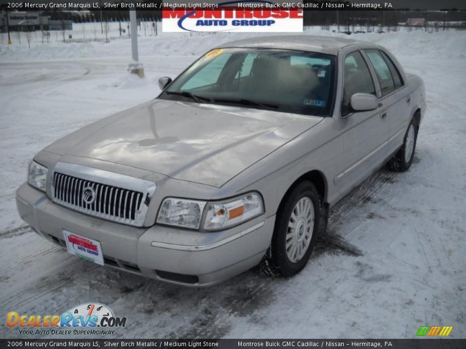 2006 Mercury Grand Marquis LS Silver Birch Metallic / Medium Light Stone Photo #19