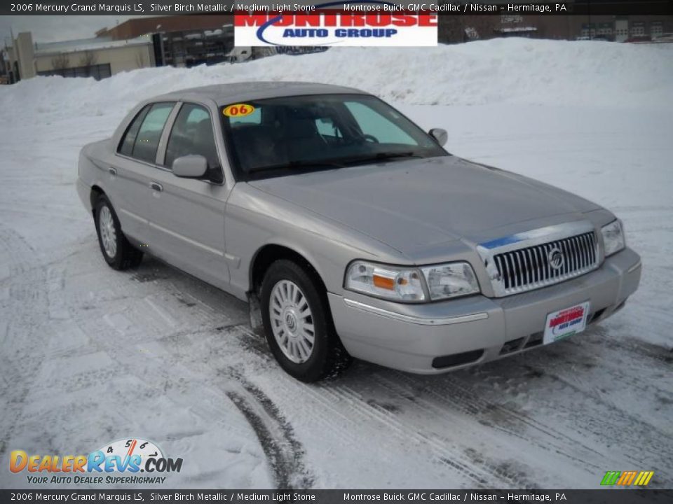 2006 Mercury Grand Marquis LS Silver Birch Metallic / Medium Light Stone Photo #21