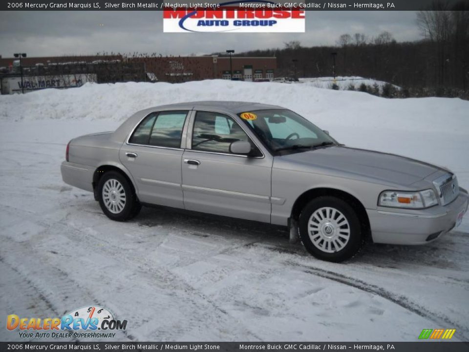 2006 Mercury Grand Marquis LS Silver Birch Metallic / Medium Light Stone Photo #22