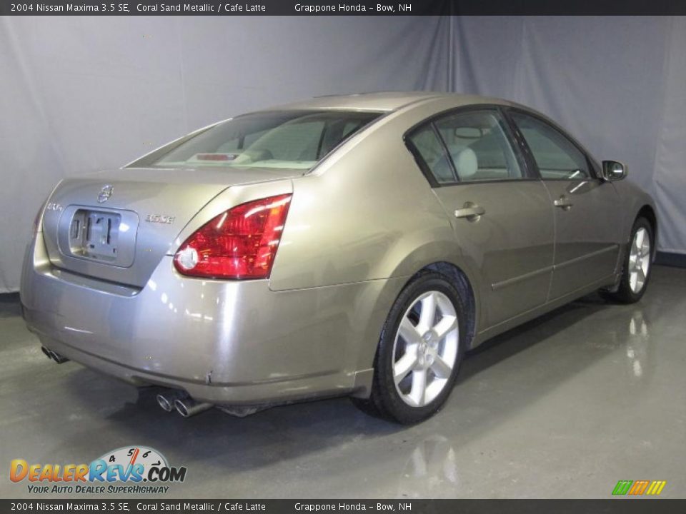 2004 Nissan Maxima 3.5 SE Coral Sand Metallic / Cafe Latte Photo #3