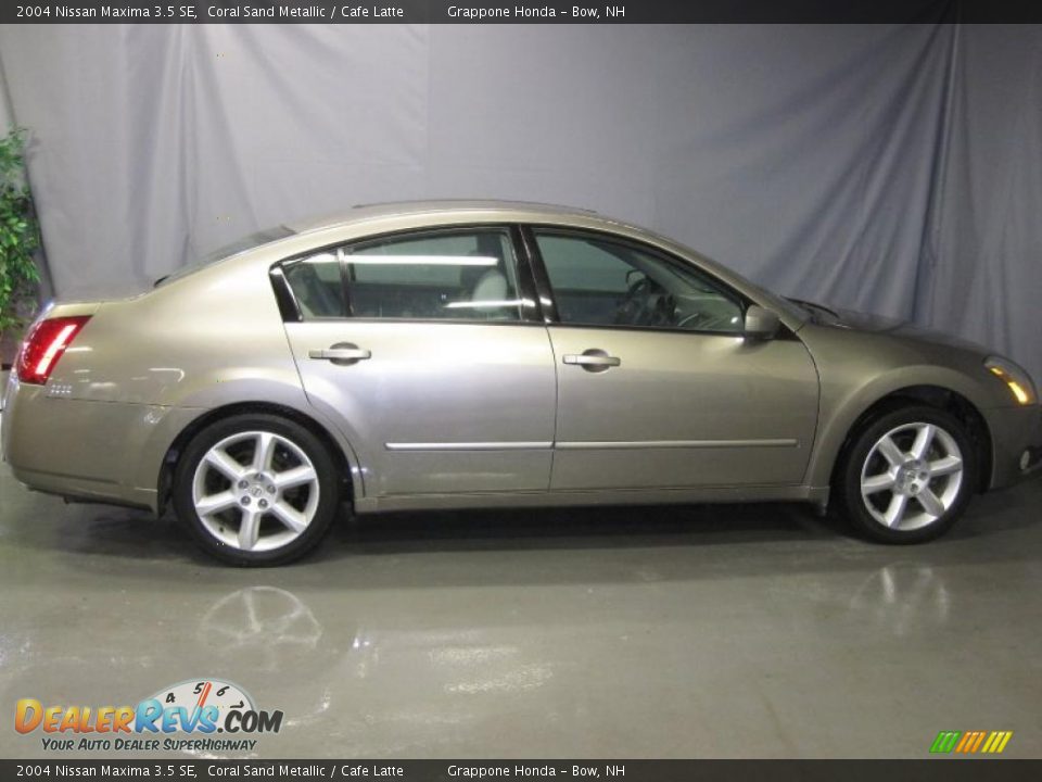 2004 Nissan Maxima 3.5 SE Coral Sand Metallic / Cafe Latte Photo #4