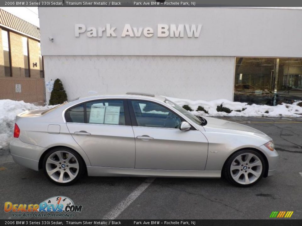 2006 BMW 3 Series 330i Sedan Titanium Silver Metallic / Black Photo #1