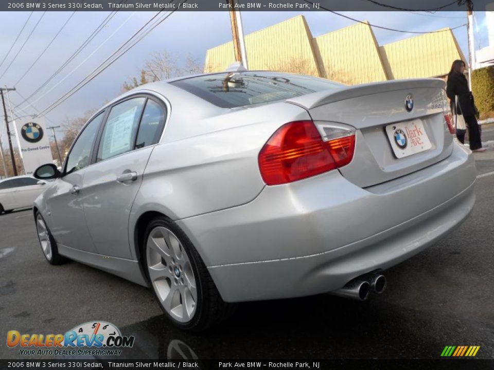2006 BMW 3 Series 330i Sedan Titanium Silver Metallic / Black Photo #7