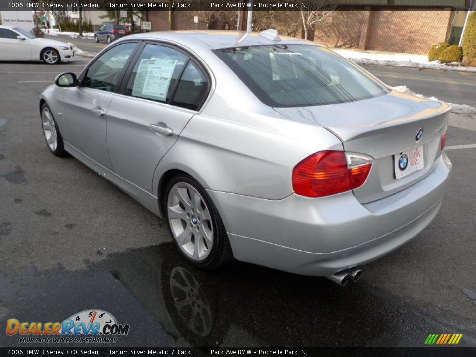 2006 BMW 3 Series 330i Sedan Titanium Silver Metallic / Black Photo #9