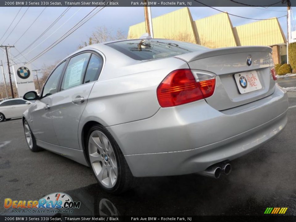 2006 BMW 3 Series 330i Sedan Titanium Silver Metallic / Black Photo #10