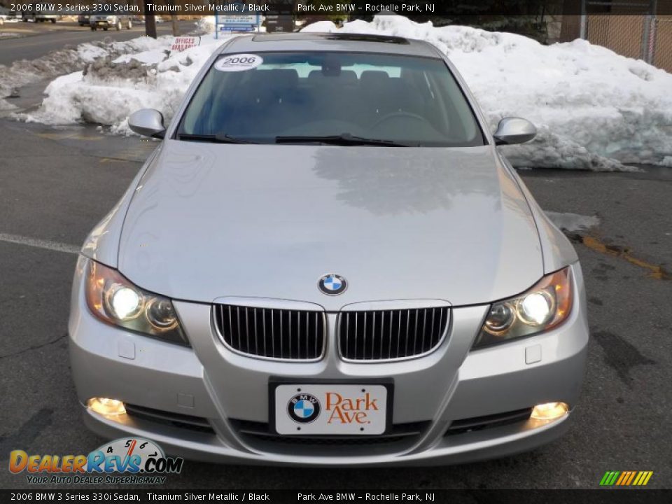 2006 BMW 3 Series 330i Sedan Titanium Silver Metallic / Black Photo #16