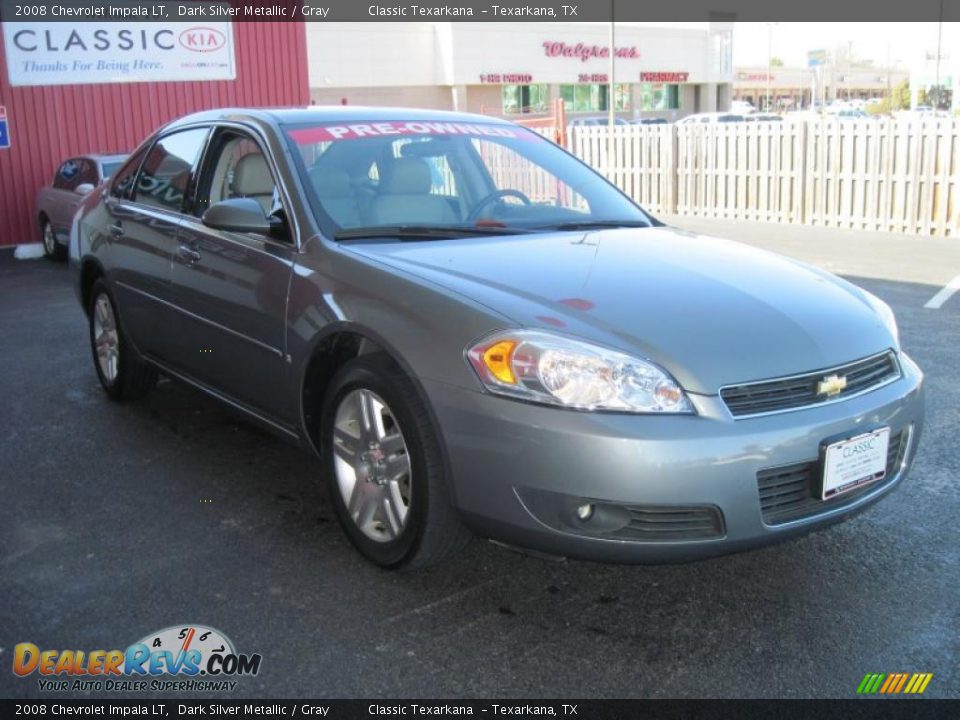 2008 Chevrolet Impala LT Dark Silver Metallic / Gray Photo #2