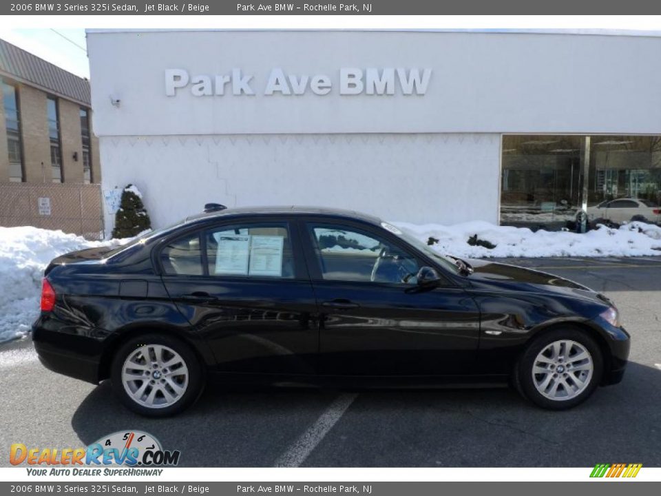 2006 BMW 3 Series 325i Sedan Jet Black / Beige Photo #1