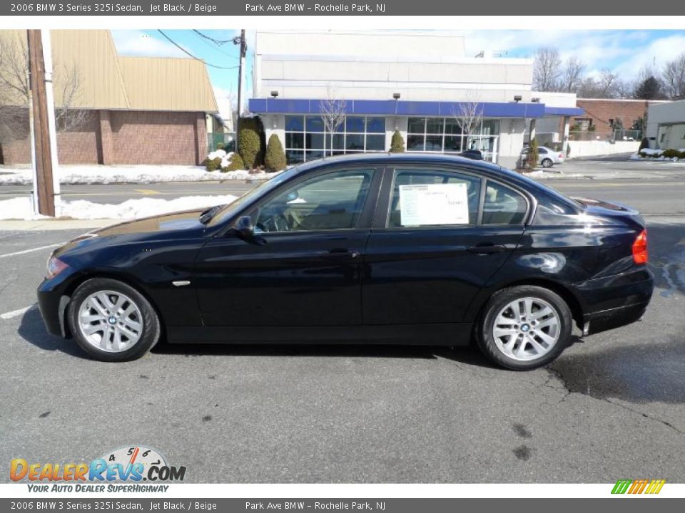 2006 BMW 3 Series 325i Sedan Jet Black / Beige Photo #4