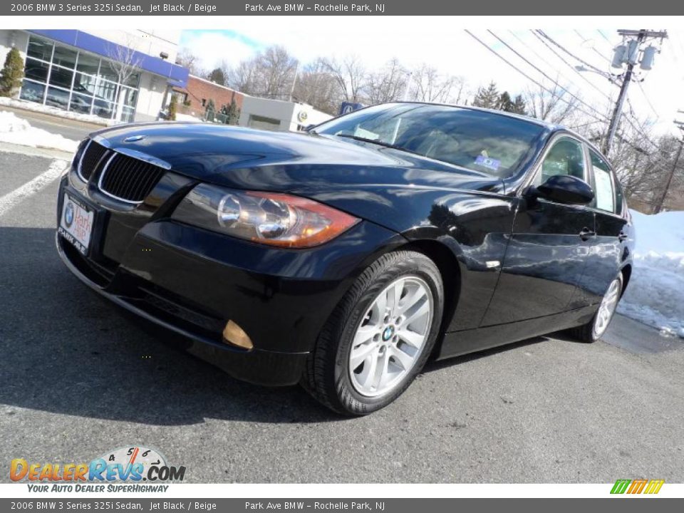 2006 BMW 3 Series 325i Sedan Jet Black / Beige Photo #5
